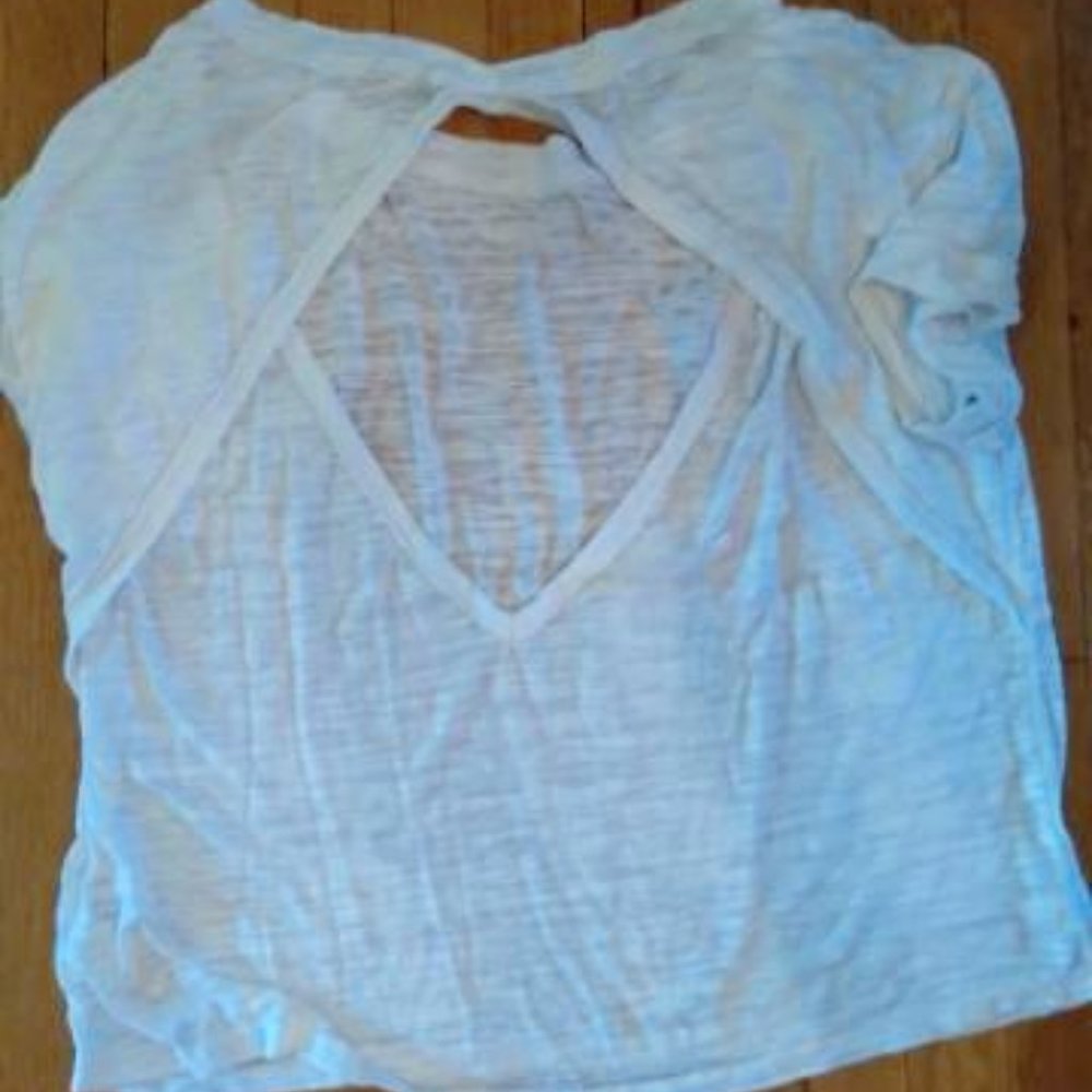 Free People White Tee